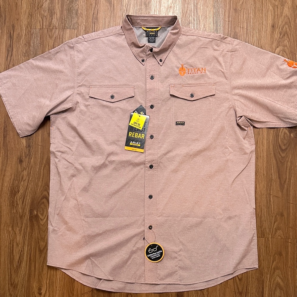 NWT Ariat Work Rebar Short Sleeve Shirt